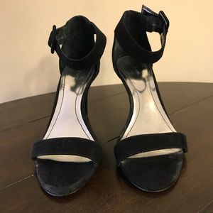 Style & Co. Black strappy suede heel